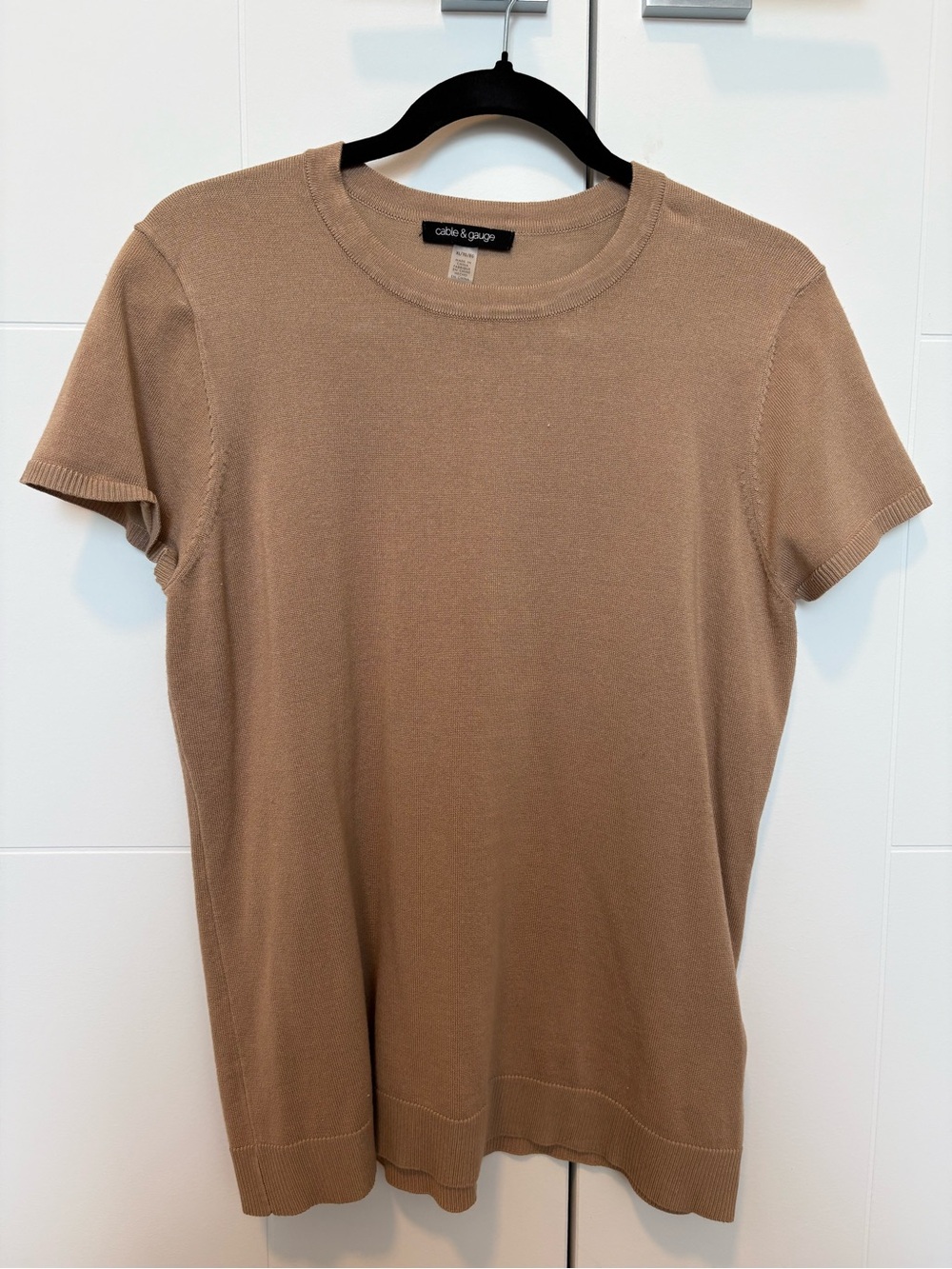 Cable & Gauge Crewneck Knit Top
